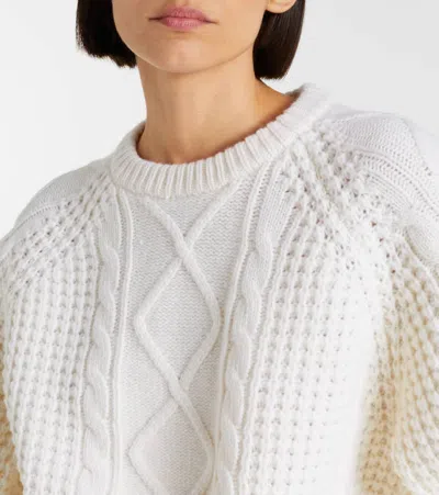 Perfect Moment Crystal Merino Wool Sweater Xl In White