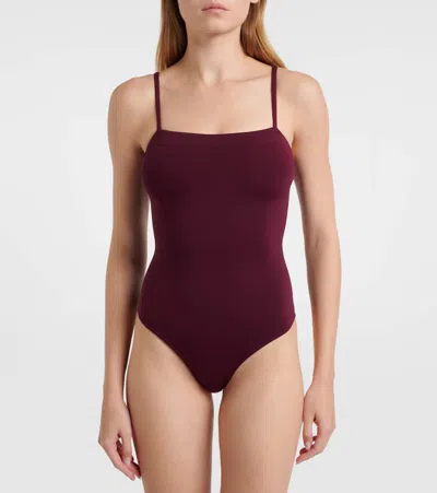 Eres Aquarelle Swimsuit In Burgundy