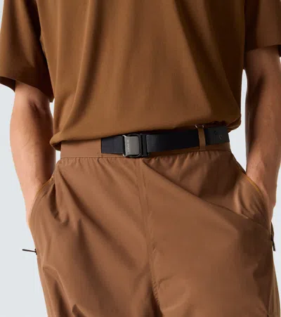Loewe X On Belted Technical Cargo Pants In Brown