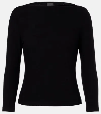 Leset Lauren Jersey Top In Black