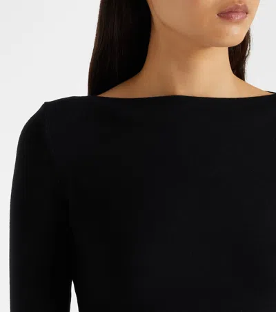 Leset Lauren Jersey Top In Black