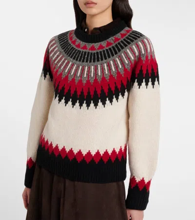 Polo Ralph Lauren Wool-cashmere Fair Isle Sweater In White