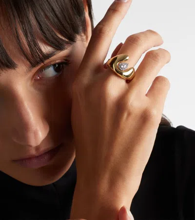 Yeprem Golden Strada 18kt Gold Ring With Diamonds In Gold