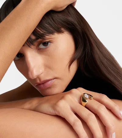 Yeprem Golden Strada 18kt Gold Ring With Diamonds In Gold