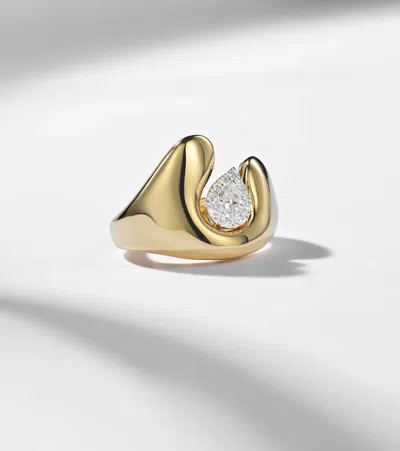 Yeprem Golden Strada 18kt Gold Ring With Diamonds In Gold