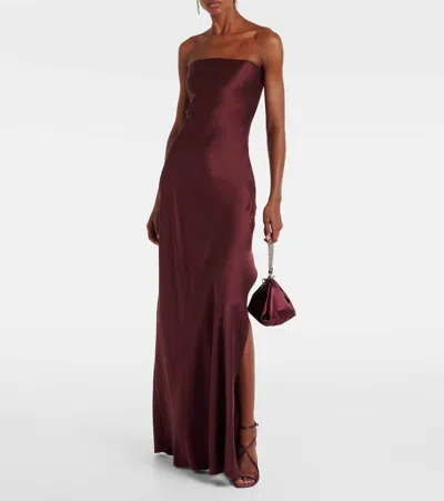 Jimmy Choo Azia 95 Satin Sandals In Purple