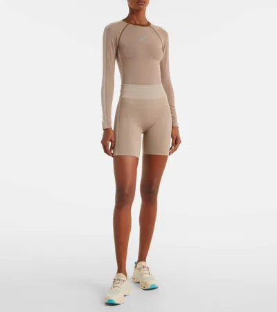 Loewe X On Ribbed-knit Striped Top In Brown