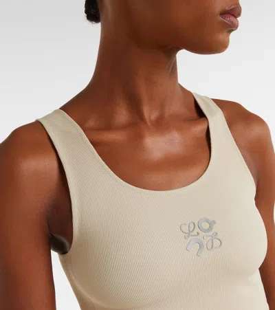 Loewe Seamless Bra In Technical Jersey In White