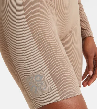 X ON罗纹针织机车短裤