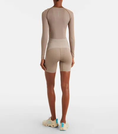 X ON罗纹针织机车短裤