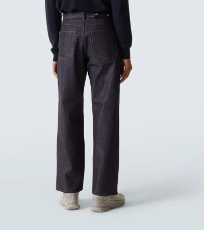 Stone Island Regular-straight-fit Five-pocket Jeans With Rinsed Finish In Blue