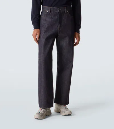 Stone Island Regular-straight-fit Five-pocket Jeans With Rinsed Finish In Blue