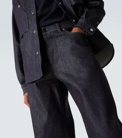 Stone Island Regular-straight-fit Five-pocket Jeans With Rinsed Finish In Blue