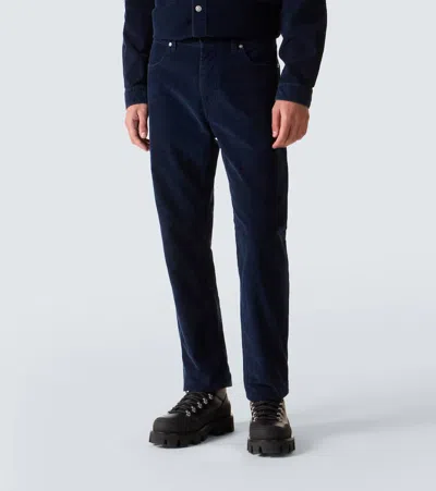 Stone Island Regular-straight-fit Five-pocket Jeans With Rinsed Finish In Blue
