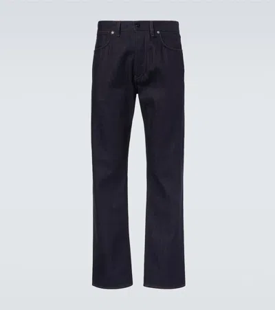 Stone Island Five-pocket Trousers With Belt Loops And Contrast Stitching In Black