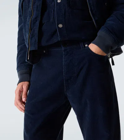 Stone Island Regular-straight-fit Five-pocket Jeans With Rinsed Finish In Blue