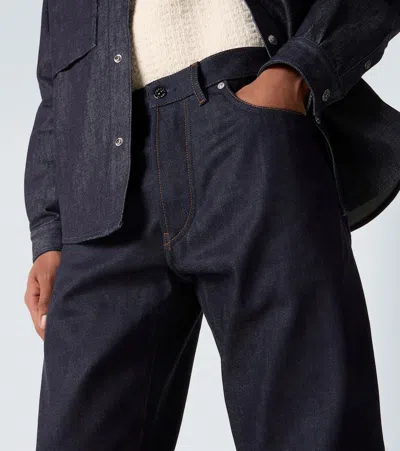 Stone Island Five-pocket Trousers With Belt Loops And Contrast Stitching In Black