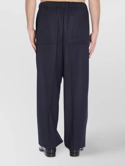 Jacquemus Tailored Relaxed Trousers Pleated In Blue