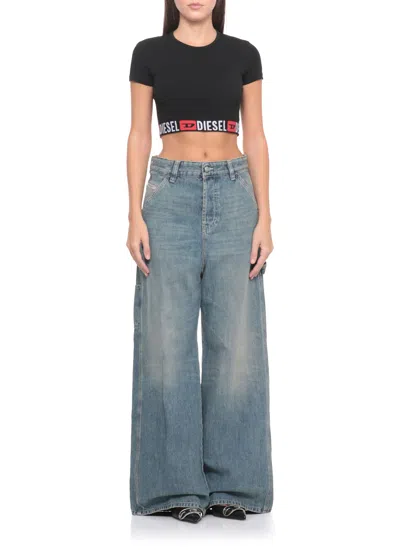 Diesel Irma D-core Top Woman Black In Black