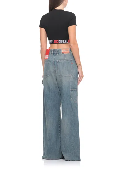 Diesel Irma D-core Top Woman Black In Black