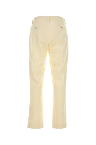 Polo Ralph Lauren Stretch Corduroy Trousers With Pockets And Loops In Neutral