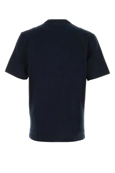Hugo Boss Boss Men Cotton Jersey T-shirt With Logo In Blue