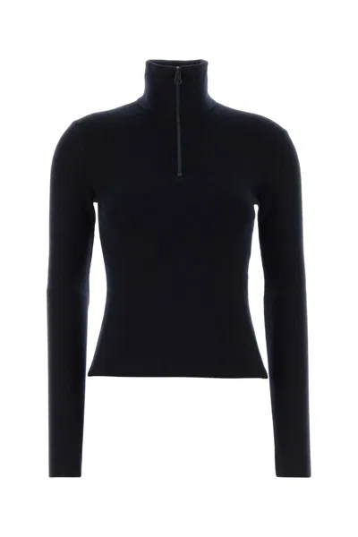 Courrèges Courreges Midnight Blue Wool Sweater In Black