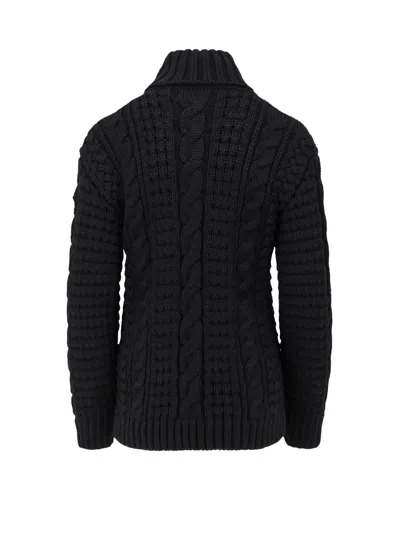 Moncler Genius Turtleneck Sweater By Moncler X Ee72 By Edward Enninful In Merino Wool In Black