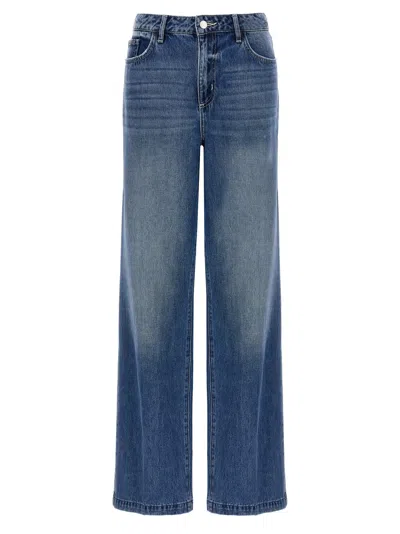 L'agence Scottie High Rise Wide Leg Jeans Marvista In Blue