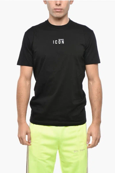 Dsquared2 Cotton Icon Slim Fit T-shirt In Black