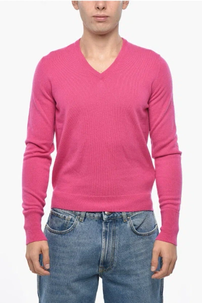 Drumohr Cashmere V-neck Sweater In Multi