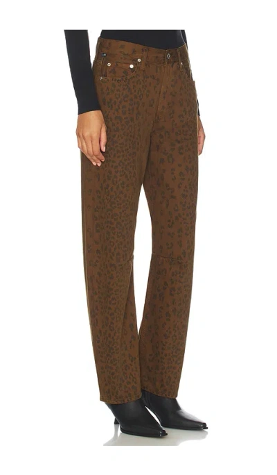 Citizen Of Humanity Citizens Of Humanity Miro Relaxed Tapered Jeans In Sepia Cheetah In Brown