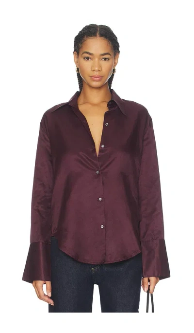 Citizen Of Humanity Camilia Shirt In Burgundy
