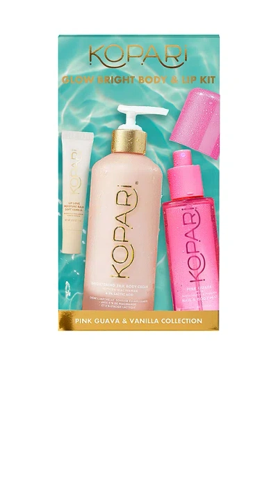 Kopari Glow Bright Body & Lip Set $101 Value In Multi