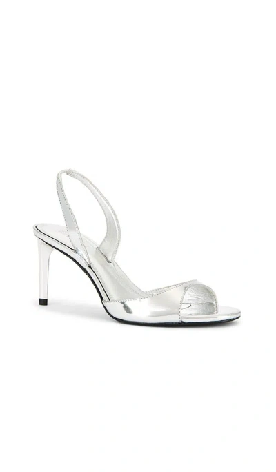 Schutz Scarlett Sling Mid Å‡‰éž‹ Â€“ Prata. Å°ºç � 9.5 (also Â€“ 5, 5.5, 7.5, 6, 6.5, 7, 8, 8.5, 9, 10, 11) In Silver