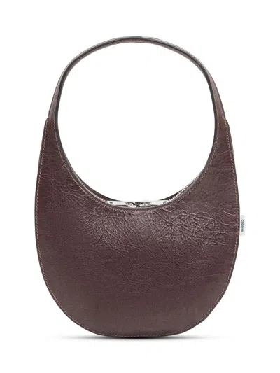 Coperni Small Curved Shoulder Bag Top Handle In Brown