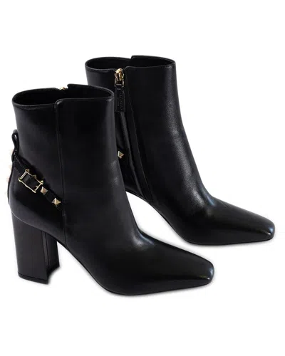 Valentino Leather Bootie In Black