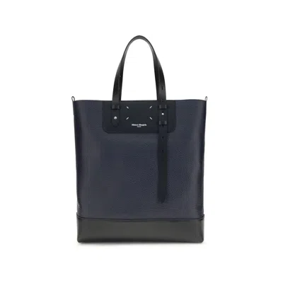 Margiela Vertical Tote Bag In Blue