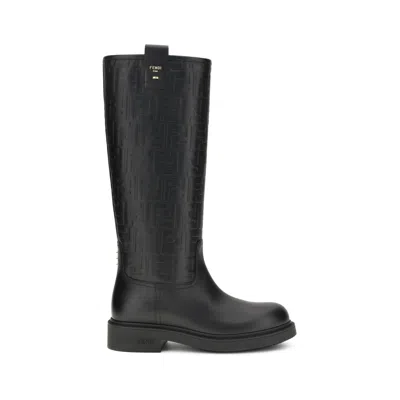 Fendi Women Filo High Boots In Black