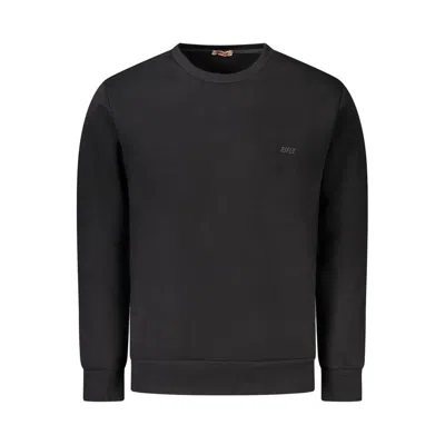 Rifle Black Cotton Men Sweater In Black