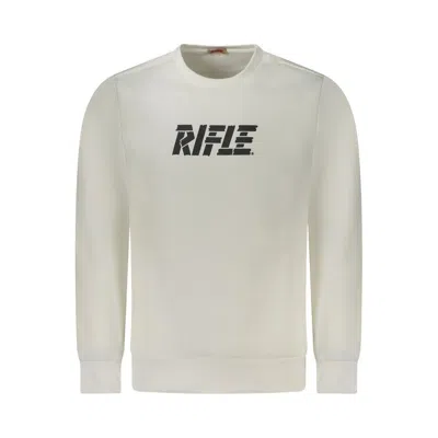 Rifle White Cotton Men Sweater In White