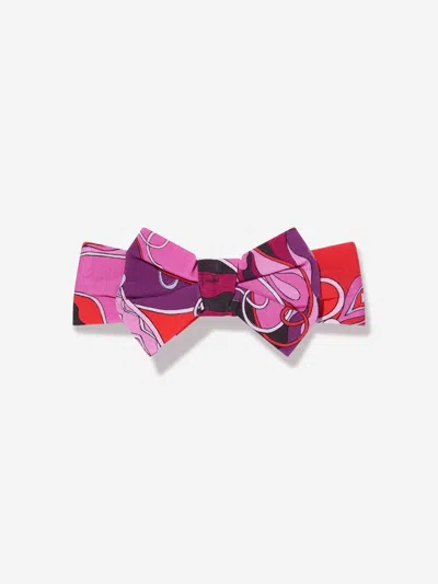 Pucci Baby Girls Orchidee Bow Headband In Multi