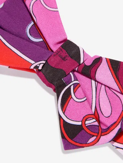 Pucci Baby Girls Orchidee Bow Headband In Multi