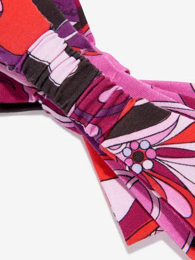 Pucci Baby Girls Orchidee Bow Headband In Multi