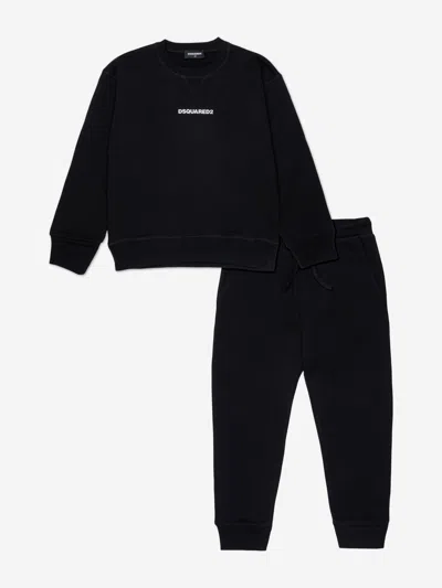 Dsquared2 Logo-print Tracksuit Set In Black