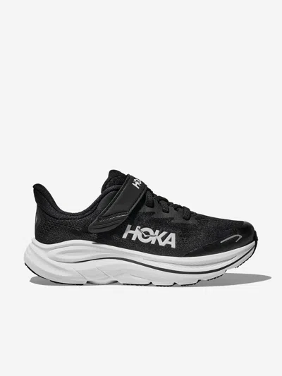 Hoka Kids Clifton 10 Trainers In Black