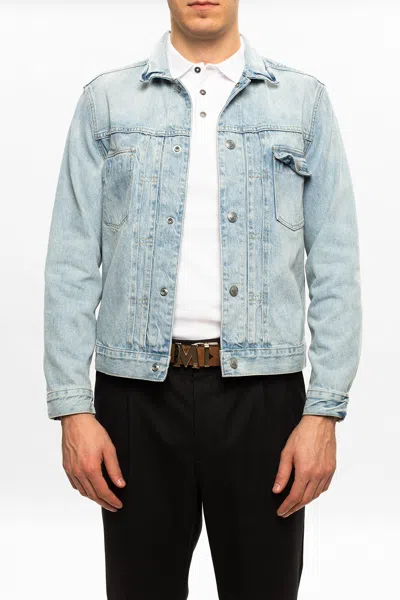 Mcm Logo Printed Double-sided Belt In Brown