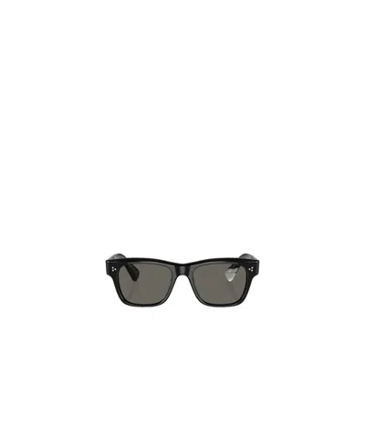 Oliver Peoples Logo Sunglasses In Black