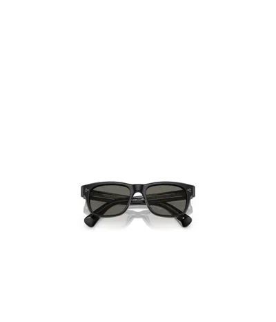 Oliver Peoples Logo Sunglasses In Black
