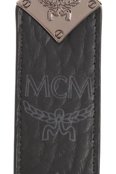 Mcm Logo Keychain In Metallic